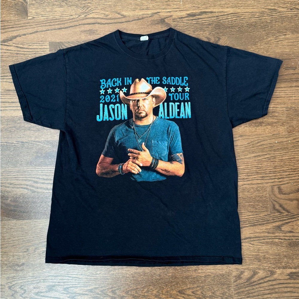 Jason Aldean Back In The Saddle 2021 Tour Graphic T-Shirt